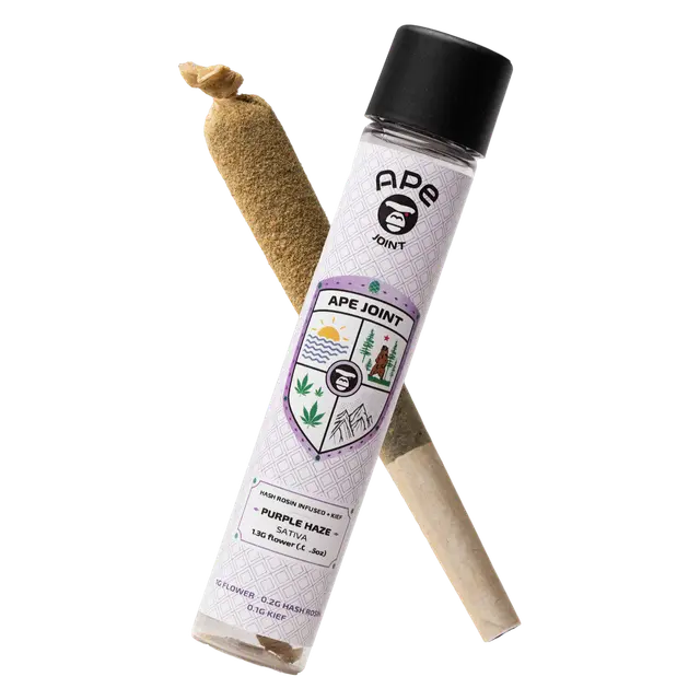 1.3G Hash Rosin + Kief Infused Preroll | Lemon Cherry Gelato | Indica Dominant